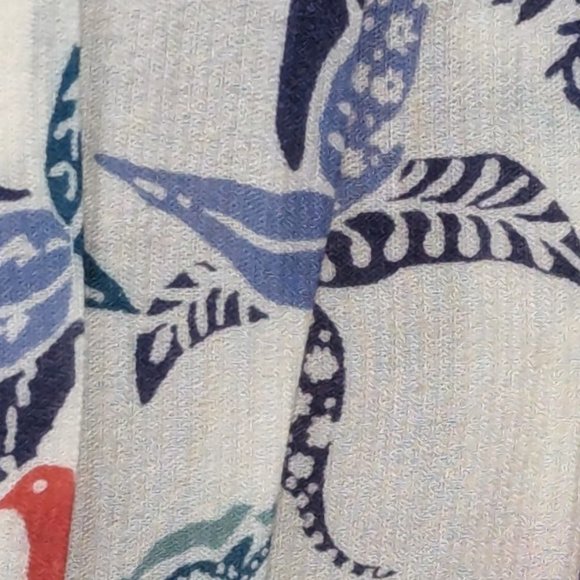 Daniel Rainn Pleated XS Blouse Floral V-Neck Long Sleeve Roll Tab Sleeve Paisley - Picture 5 of 12